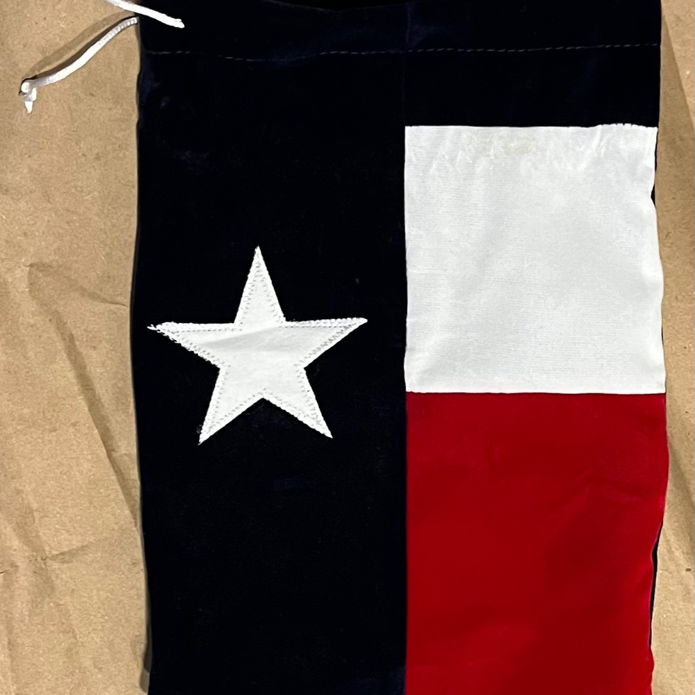 Texas LiquorVelvet Bag, 7 1/2 by 10 1/2